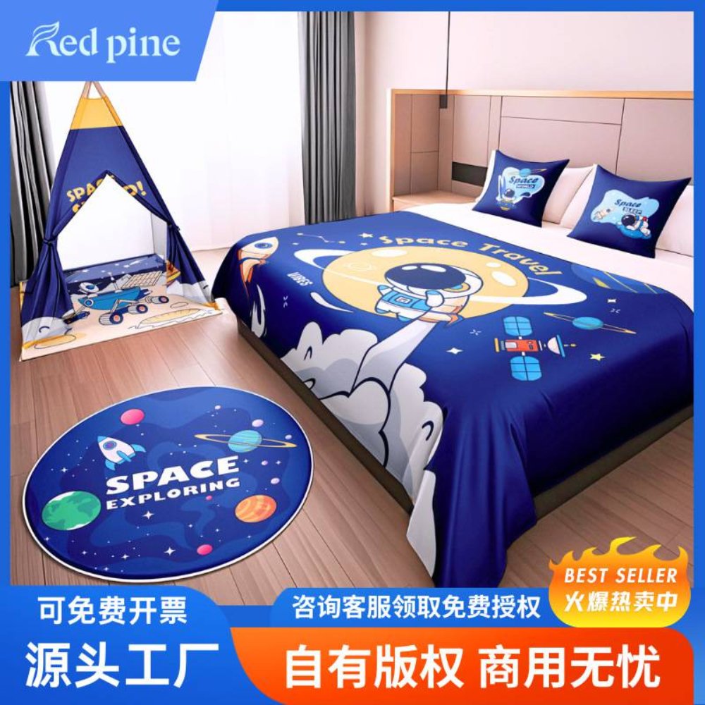 Sleep Decorative Bed Sheet for Family Bedrooms